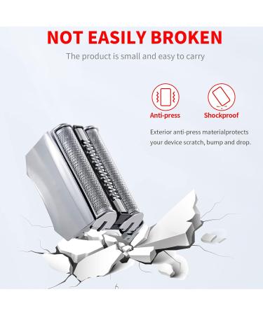 70S Shaver Heads Electric Foil Cordless Compatible with Braun S7-70S Shaver Head 720 760 790 799 797 750CC 760CC Silver - Buy Online on GoSupps.com