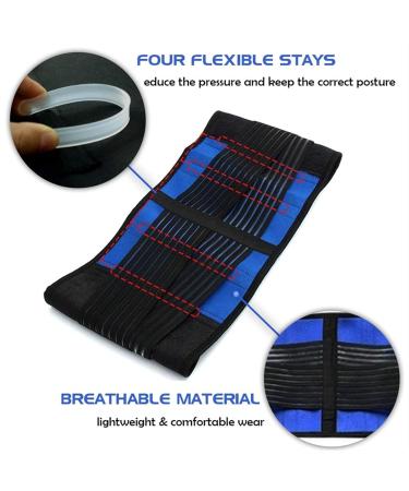Buy S-6XL Waist Support Belt - Large Size Lower Back Brace for Pain Relief & Lumbar Support - Post Surgery Girdle for Men & Women - Blue - 5X-Large - Buy Online on GoSupps.com
