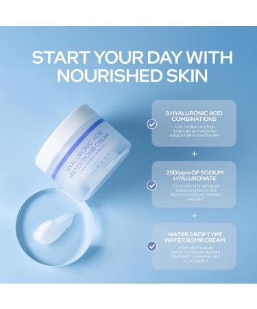 Jigott Hyaluronic Acid Water Bomb Cream Net 150ml/5.1 fl.oz - Refreshing and Moisturizing Without Any Stickiness (Hyaluronic Acid) - Buy Online on GoSupps.com