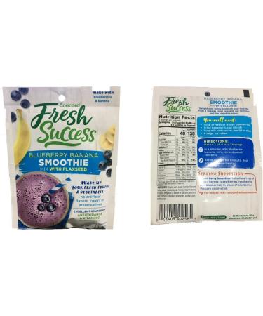 Concord Blueberry & Banana Smoothie Mix with Flaxseed - 4 Pack, 1.3 oz Packets - Buy Online on GoSupps.com