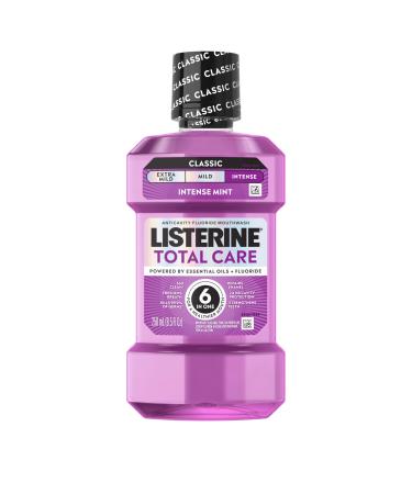 Listerine Total Care Intense Anticavity Fluoride Mouthwash 6 Benefits in 1 Oral Rinse Helps Kill 99% of Bad Breath Germs Prevents Cavities Provides 360 Clean* ADA-Accepted Intense Mint 250 mL 8.5 Fl Oz (Pack of 1)