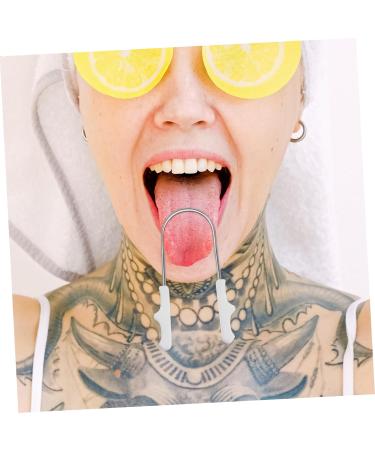 HOODANCOS 2Pcs U Shape Tongue Scraper Oral Tool for Adults Ergonomic Device for Fresh Breath Durable Tongue Cleaning Oral - Buy Online on GoSupps.com