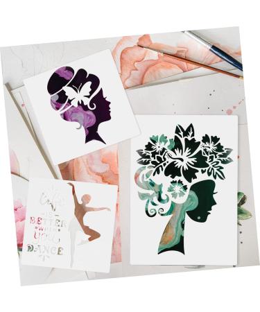 STOBOK 12pcs Women's Hollow Drawing Board Stencil Miss Aldult - Buy Online on GoSupps.com