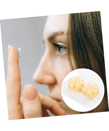 HOMSFOU 3pcs Contact Lens Case with Mirror - Portable Plastic Travel Foil Crystal - Yellow - 7x4.5x2.5CM | Buy Internationally - Buy Online on GoSupps.com