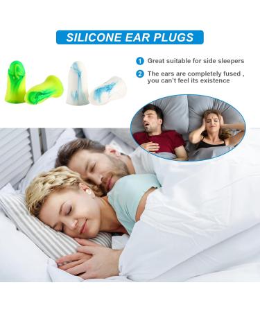 10 Pairs Noise Cancelling Ear Plugs for Sleep Concerts & Travel - 40dB Ear Protection in Green & Blue - Buy Online on GoSupps.com