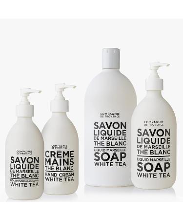 Compagnie de Provence Savon de Marseille White Tea Liquid Soap - 33.8 fl oz Refill Bottle - Buy Online on GoSupps.com
