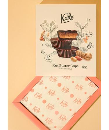 KoRo - Nut Butter Cups Organic Salted Peanuts Gift Set 12 x 13g - Sweet with coconut blossom sugar - Vegan - Ideal gift for gourmets - Buy Online on GoSupps.com