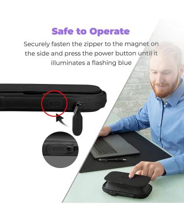 HoMedics UV-Clean Phone Sanitizer | Faster Than Any UV Sanitizer On The Market Our revolutionary UV CLEAN reduces bacteria and viruses.| l | Mercury and Chemical Free Black - Buy Online on GoSupps.com