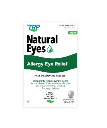 Natural Eyes Allergy Eye Relief Fast Dissolving Tablets for Eye Allergy Symptoms Including Eye Itchiness Eye Burning and Excessive Watering of The Eye.