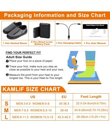 Shop Kamlif Free-Moving Foot Warmers - Rechargeable Heated Slippers for Men & Women | Indoor & Outdoor Comfort | Winter Plush Loafers - Buy Online on GoSupps.com