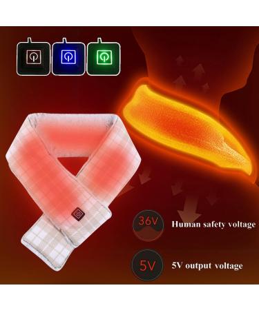 Buy KHAKI-C Electrical Heating Scarf - Three-Speed USB Heating Neck Support & Cushion for Snowboarding - Buy Online on GoSupps.com