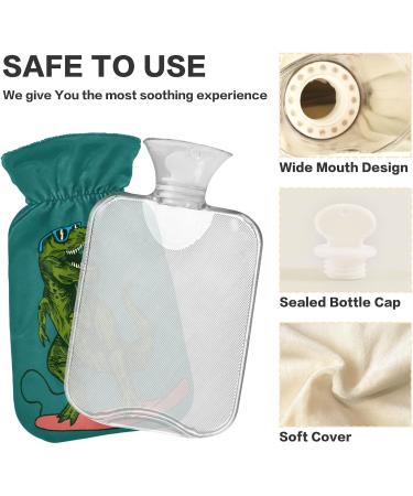Buy Naanle T-Rex Transparent Hot Water Bottle 2L Large Bed Warmer for Pain Relief & Therapy | Dinosaur Design - Buy Online on GoSupps.com
