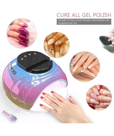 ANGNYA UV LED Nail Lamp 168W - Professional Nail Dryer with 4 Timer Settings, Automatic Sensor, Portable Handle - Large Space UV Light for Nail Art - Colorful - Buy Online on GoSupps.com