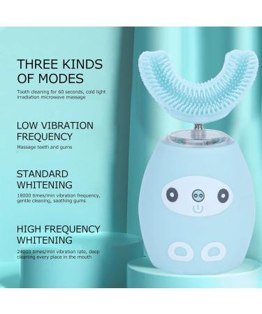 Shop U-Shaped Electric Toothbrush for Kids - Waterproof USB Charging & Whitening - Blue Braces (Ages 2-7) - Buy Online on GoSupps.com