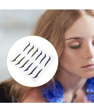 Didiseaon 36 Pairs Glitter Eyeliner Natural Eyelid Tape Double Eyelid Strips Eye Makeup Tool Sticker - Buy Online on GoSupps.com