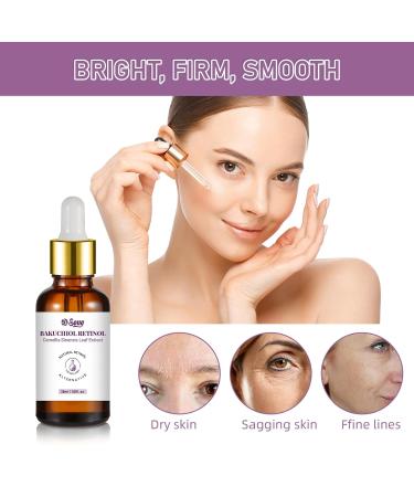 Bakuchiol Retinol Serum 2 PCS Retinol Rejuvenation Serum for Anti Aging & Reduce Wrinkles Fine Lines & Sagging Moisturising Skin 2.02 fl.oz - Buy Online on GoSupps.com