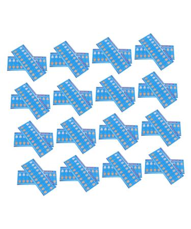 Anneomas 30 pieces tooth colored card tooth color accessories teeth tooth -colored numerical boards tooth bleach color tooth color panel color control paper chemicals disposable items