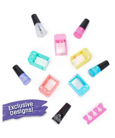GO GLAM U-nique Metallic Nail Salon Kit for Girls - 200 Nail Designs, 4 Polishes, Stamper & Dryer - Amazon Exclusive - Buy Online on GoSupps.com