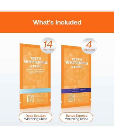 Bitvae Sensitive Teeth Whitening Strips - Fast Results, Zero Sensitivity | Coconut Flavored 36 Strips, 18 Treatments - Buy Online on GoSupps.com