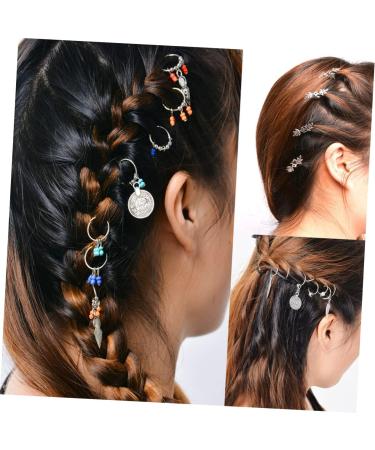 minkissy Hair Beads for Dreadlocks Hair Braid Rings Hair Accessories for Braids Hair Jewelry for Women Hair Jewelry for Braids Hair Dreadlocks Coin Bead Charms European and American Pendant - Buy Online on GoSupps.com
