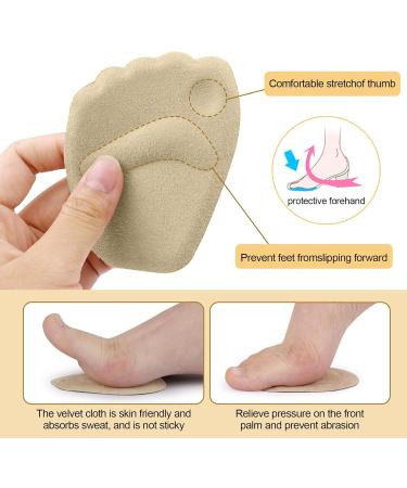 5 Pairs Non-Slip Gel Shoe Inserts & Cushions - Forefoot & Heel Comfort - Reusable for Men & Women - Buy Online on GoSupps.com