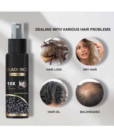 Spray de croissance capillaire l'eau de riz hydratant et revitalisant pour des cheveux plus pais et plus forts r pare les cheveux ab m s et secs r duit la chute et les frisottis (3pcs) - Buy Online on GoSupps.com