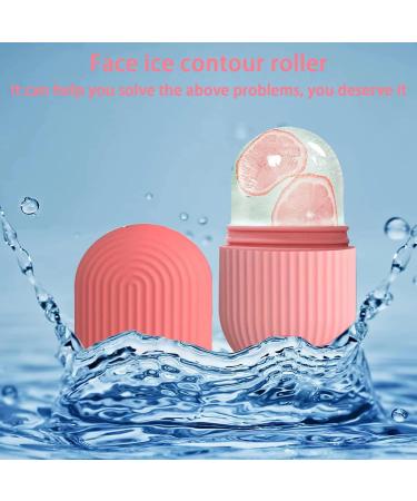 Shop Ice Face Roller | Reusable Silicone Cube for Facial Massage | Skin Care Tool - Striped Pink - Buy Online on GoSupps.com