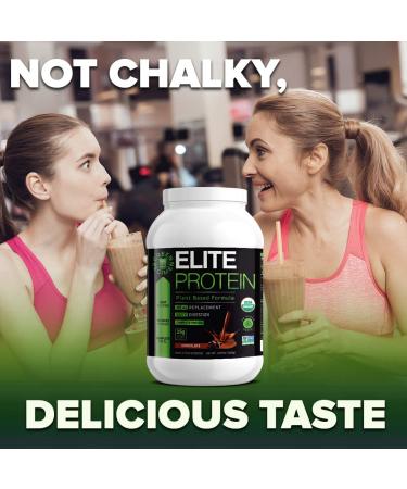 Organic Plant Based Chocolate Protein Powder - Pea & Hemp Blend for Muscle Recovery - 30 Servings, 2.64 lb - USDA Organic, Non-GMO, Dairy-Free, Vegan - Buy Online on GoSupps.com