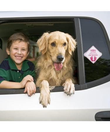 Amabro Little Princess on Board Car Warning Signs 2pcs - Pink Safety Bumper Sticker Set - Buy Online on GoSupps.com