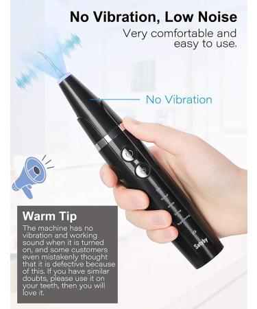 Ultrasound Tooth Cleaning Set - Tartar Remover for Home Care | 5 Modes & 3 Interchangeable Heads - Black - Buy Online on GoSupps.com