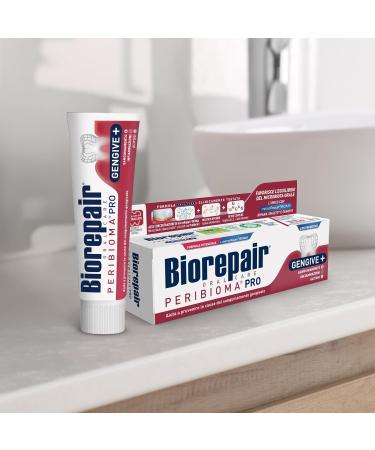  Biorepair Biorepair Peribioma Pro Gengive+ Toothpaste 12 x 75 ml Boxes for Normal Oral Microbiota Prevents Gum Bleeding and Protects from Gingival Plaque - Buy Online on GoSupps.com