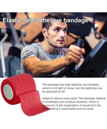 Waterproof Elastic Bandage Wrap - Sports Athletic Tape for Wrist & Ankle Sprains | 1pc Red - Best First Aid Solution - Buy Online on GoSupps.com