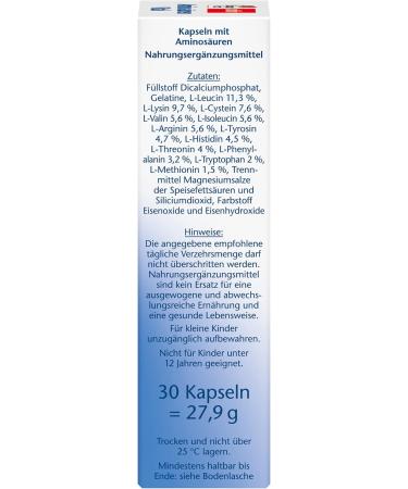 Double Heart Amino Acids - 12 Protein Building Blocks with All 9 Essential Aminos for Athletes - 30 Capsules (2-Pack) - International Shipping Available - Buy Online on GoSupps.com
