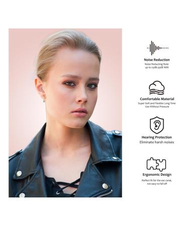 BNU Ear Plugs for Concerts - 2 Pairs Noise Cancelling Reusable High Fidelity Earplugs with 6 Tips (S/M/L) - Perfect for Work & Motorcycle Pink - Buy Online on GoSupps.com