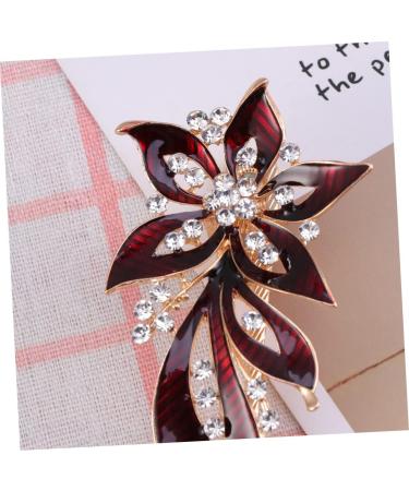 FRCOLOR Banana Hair Clips for Women Metal Hair Barrettes Vintage Rhinestone Hair Barrettes Womens Hair Accessories Crystal Hair Barrettes Beak Clips Red Spring Clip Rhinestones - Buy Online on GoSupps.com