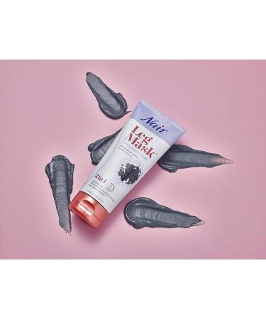 Nair 3-in-1 Leg Mask Depilatory Cream with Charcoal Extract and Natural Clay - 180ml - Buy Online on GoSupps.com