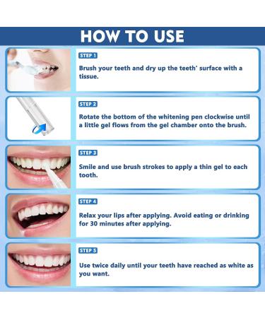 Teeth Whitening Pen Set - Fast & Effective Tooth Whitening Gel for Bright White Teeth, Removes Years of Stains, No Sensitivity - Oral Care Solution - Buy Online on GoSupps.com