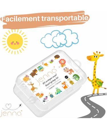 Jenna | 4 x Free Baby Nasal Syringe Brushes 10 ml | Baby Nasal Irrigation for Children Rinsing Sinus Hygiene | Effective Suc - Buy Online on GoSupps.com