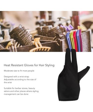 ZJchao Heat Resistant Gloves for Hair Styling - 2Pcs Insulated 3 Finger Mittens for Curling & Perming - Essential Hairdressing Tools - Buy Online on GoSupps.com