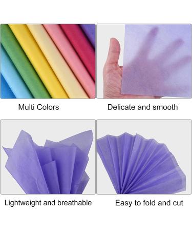 60 Sheets Pastel Colored Tissue Paper Set - 8 Assorted Colors for Gift Wrapping, Art & Craft - Bulk Pack for Birthdays, Easter, Parties - 20x14 inch - Buy Online on GoSupps.com