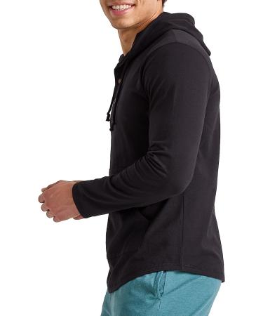 Hanes Originals Men's Pullover Hoodie - Tri-Blend Jersey Large Black - Buy Online on GoSupps.com