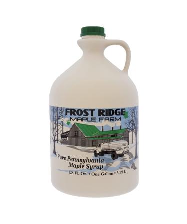 Frost Ridge Maple Farm, Organic Maple Syrup, Grade A, Gallon (128 FL Oz), Dark Robust (formerly Grade B)