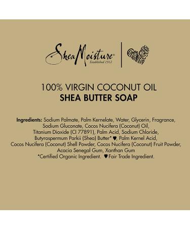 SheaMoisture Coconut Oil Shea Butter Soap 8 oz (4 Pack) | Cruelty-Free Skin Care - Buy Online on GoSupps.com
