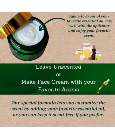 Unscented All-Natural Hydrating Face Cream | Organic Vegan Moisturizer for Sensitive Skin | Deep Hydration for Dry Skin - Buy Online on GoSupps.com