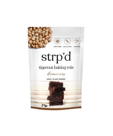 Brownie Mix by strp'd | Gluten Free Nut Free Refined Sugar Free Brownie Mix | Made from Tigernut Flour | Grain-free | High in Fibre | Naturally Sweet | Vegan Friendly Brownie Mix