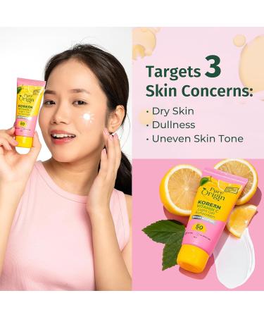 Pu.re Origin Kor.ean Vitamin C Light Gel Sunscreen with SPF 50 & PA++++|| Suitable for Oily Dry & Combination Skin | Broad Spectrum Non-sticky & Lightweight Brightens Skin & Prevents Tan | 50ml - Buy Online on GoSupps.com