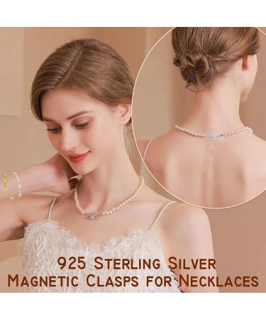 925 Sterling Silver Mini Magnetic Jewelry Clasp Connector | Necklace/Bracelet Chain Extender | Made in Italy | 1Pc Silver - Buy Online on GoSupps.com