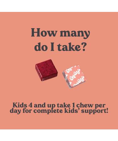 Chewsy Kids Multivitamin Delicious Candy-Style Daily Vitamin Chews + Probiotics + Superfoods Wild Berry Flavor Chewable Fruity Supplement Chews Individually Wrapped Easy to Enjoy 30-Day Supply Kids' Multi 30 Count (Pa  - Buy Online on GoSupps.com