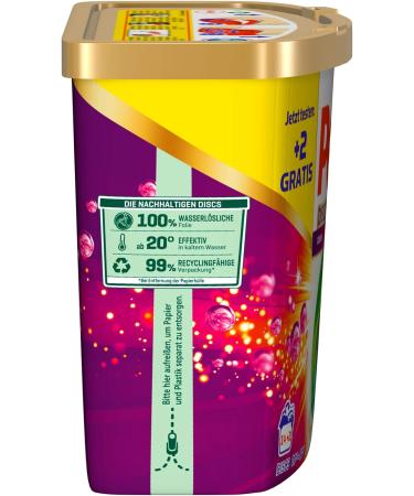 Persil Color 4in1 Discs - 16 Wash Loads | Deep Clean Technology & Long-Lasting Freshness | 400g Color Detergent for Bright Colors - Buy Online on GoSupps.com