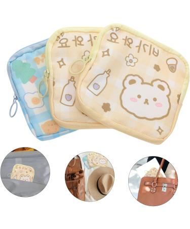 GLEAVI Menstrual Pad Bag 3pcs - Zipper Storage Bags for Women - Travel Organizer for Feminine Care Products - Buy Online on GoSupps.com